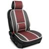 BOOST Coprisedile Auto Estivo in Bambù Naturale, Copri Sedile Antisudore Traspirante con Supporto Lombare Integrato, Schienale Universale Anti Calore per Auto (Rosso, Singola)