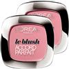 L'Oreal Paris L'Oréal Paris Le Blush Accord Parfait in Polvere ad Azione Illuminante Formula con Pigmenti Puri a Lunga Durata Texture Setosa con Applicatore e Specchietto Colore 120 Rose Santal - 2 Cosmetici