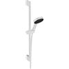 hansgrohe Pulsify Select S Set doccia 105 3 tipi di getto Relax con asta doccia 65 cm, bianco opaco, 24160700
