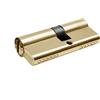 MICEL - 13089 - Cilindro di sicurezza, profilo europeo, con camma lunga, decentrato 40 x 60, con chiavi, finitura in ottone, colore oro, 100 x 17 x 33 mm