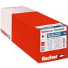 Fischer Viti per Legno e Costruzioni PowerFull II CTF 10,0x220 mm, Filetto Totale, Testa Svasata Piana, Impronta Torx, Zincata Bianca, 50 Pz, 562949