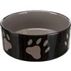Trixie 24533 - Ciotola in ceramica con zampe, 1,4 l/ø 20 cm, colori assortiti (marrone o tortora)