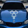 AutoStylerix Adesivo vinile cofano nido d'ape Honeycomb Tuning per Hyundai/Kia/Audi/Ford