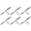 QUARKZMAN 6pz 8x6 Elica RC Eliche 2 Pale Grigie con Ring Adattatori per Sostituzione Elica RC Aeroplano Aereo