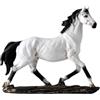 YOYUMI Scultura Successo Immediato Ornamenti Casa Soggiorno Decorazioni Per La Stanza Desktop Artigianato Ornamenti - Bianco - Cavallo Che Cammina