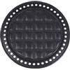 BESTYASH Base Rotonda per Borse Uncinetto in Pelle Artificiale Nera da 18 Cm, Resistente e Protettiva, la Realizzazione di Borse Fai da Te
