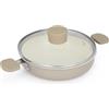 KASANOVA Tegame 16 cm Mini Fantasy con Coperchio Beige