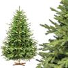 FairyTrees Albero di Natale artificiale FairyTrees 180cm | Abete alpino Premium con supporto in legno | Facile da Montare | Prodotto in EU