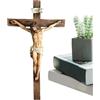Generico Decorazione religiosa in resina da 9,6 pollici - Decorazioni di Gesù, statuetta di gesù| Per la casa, tavolo da parete, libreria, chiesa, esposizione, Natale, Pasqua, interni, sculture religiose e se