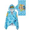 Super Mario Asciugamano Bambini, Telo Mare E Piscina Mario E Luigi, Asciugamani Bambini Con Cappuccio, Blue, One Size