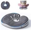 Auoketuo Cuscino ortopedico a ciambella in memory foam - Sollievo per coccige, emorroidi, sciatica, gravidanza, post-partum & recupero post-operatorio (grigio)