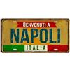 Generic Targa Italia Metal Print - Targa in latta Città Italiana Provincia Comune - Napoli