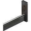 Blazea Bastone Armadio Appendiabiti Asta Appendiabiti per Armadio Nera, Porta Abiti per Armadio A Parete o in Alto, Palo per Armadio da 16-59 Pollici Facile da Tagliare, Accessori Staffe Inclusi(135cm(53 1/8