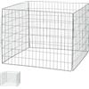 Relaxdays Compostiera in Acciaio, Set da 2 Contenitori da Giardino per Compost, HLP: 70 x 90 x 90 cm, 560 Litri, Verde