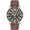Steve Madden Orologio da uomo con cinturino, Bicolore/Grigio