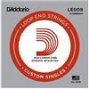 D'Addario Corda Singola D'Addario Le009 in Acciaio, senza Pallino Finale, .009