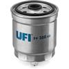 UFI Filters, Filtro Gasolio 24.350.00, Filtro Carburante per Ricambio, Adatto ad Auto, Applicabile su Diversi Modelli come Bedford, Lombardini, Jeep, Opel, Renault, Vauxhall, Volvo
