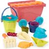 B. toys - Carro Ondulato - Rosso - Carro e Giocattolo da Spiaggia - 10 Giocattoli da Spiaggia - Giocattolo Estivo per Bambini e Ragazzi - 18 Mesi +
