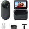 Insta360 GO 3S Nero Notte (128GB) Cam 4K per vlogging POV a mani Pack Standard - 128 GB
