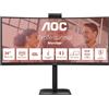 AOC CU34E4CW - Monitor LED - Curvo - USB - 86.4 Cm (34") - 3440 X 1440 UWQHD