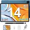TECLAST T70 Tablet 14 Pollici 2.2K Tablets Gaming Helio G100 2.2GHz Octa Core Sky Blue