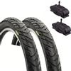Ecovelo' 2 Copertoni 26 X 2.125 + Camere con Valvola America | Pneumatici Stradali Gomme per MTB Bici Elettrica/Batteria
