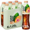 Fuze Tea, Bevanda Rinfrescante Analcolica di Té al Gusto Pesca e Rosa, Senza Zuccheri - 6 Bottiglie da 1.25 ml