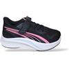 PUMA Pounce AC+ Inf, Sneaker Unisex-Bimbi 0-24, Black-Posie Pink White, 25.5 EU