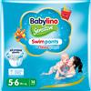 Babylino Sensitive SwimPants, Pannolini Mare e Piscina, Taglia 5/6 (ol