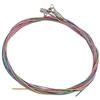 divuukyi Confezione da 6 corde colorate per chitarra acustica, set di corde per chitarra folk per suonare meglio e facile sostituzione