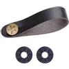 XuQiZZpp Cinghia regolabile per chitarra in pelle PU Supporto per chitarra pulsante di ricambio paletta adattatore accessori cintura regolabile per basso elettrico acustico