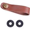 XuQiZZpp Cinghia regolabile per chitarra in pelle PU Supporto per chitarra pulsante di ricambio paletta adattatore accessori cintura regolabile per basso elettrico acustico
