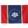 AZ FLAG Bandiera del Mississippi 2020, 9,1 x 1,5 m, in poliestere 100D, con scritta in lingua inglese In God We Trust, con due occhielli in metallo, resistente allo sbiadimento, colori vivaci, 150 x