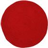 Thedecofactory MonBeauTapis 707007 Tam Tam Tappeto Cotone Diametro 70 cm, Cotone, Rosso, 70x70x10 cm