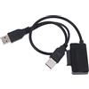 FUUGlan Cavo USB 2.0 da 13 pin a USB-A, adattatore da USB 2.0 tipo A a 13 pin (7 + 6), cavo convertitore per notebook, CD-ROM, laptop, CD-ROM/DVD-ROM, cavo per unità ottica