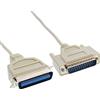 InLine 11442 cavo seriale Beige 2 m DB25 C36