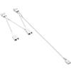 Ruarby Cavo splitter per ventola con controllo a 4 pin, durabilità, cavo splitter per ventola PC a 4 pin per splitter per più ventole per computer