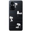 LA CASA DE LAS CARCASAS Custodia per OPPO Reno8 Lite 5G ufficiale di Snoopy, strisce per proteggere il tuo cellulare.Cover per Xiaomi in silicone flessibile con licenza ufficiale di Snoopy
