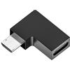 PLCPDM Adattatore di estensione da micro USB maschio a tipo C femmina ad angolo retto di 90 gradi per PC portatile convertitore adattatore micro USB convertitore