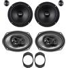 IPNOSIS Kit 6 Casse AXTON ATC165S + AE369 per Jeep Renegade con 2 Supporti Anteriori