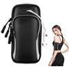 DAWOOWF Fascia Braccio Running Resistente al Sudore con Tasca Porta Cellulare Corsa e Portachiavi Tasca per Portare il Tuo IPhone Pro Max ecc Accessorio Perfetto per Palestra, Corsa e Ciclismo (grigio)