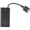 ljhnba Custodia per batteria AA con slot USB femmina 2/3/4/6/8 slot AA Case Box Box USB con interruttori per kit luce LED fornitura da campeggio