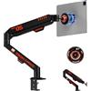 JINRAIKO Supporto magnetico per iPad, braccio regolabile pieghevole per DEST, nero