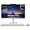 Lenovo Desktop All-in-One con processore Intel 4-Core | Display Full HD da 24 pollici | RAM DDR4 da 32 GB, SSD PCIe da 512 GB | WiFi 6| Bluetooth| USB, porte Ethernet, Windows 11 Pro | Uscita HDMI per