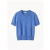 LILYSILK Maglione da donna a maniche corte in cashmere Juana - Blu