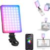 NEEWER VL67C Luce RGB da Selfie con Controllo APP, 94 LED CRI97 2000mAh Ricaricabile, Attacco Cold Shoe per Fotocamera, Clip Telefono Frontale/Posteriore per TikTok, Luce Videoconferenze per Laptop