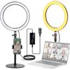 NEEWER 12 Ring Light da Tavolo ad Alta Potenza 24W con Supporto/Portatelefono, Luce Selfie Videoconferenze a LED per iPhone Streaming Trucco Vlog Video Laptop Computer Webcam Zoom Call Podcast, RH12B