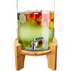 Generico Supporto per Distributore di Bevande | Base Rotonda in Legno,Base Per Distributori Di Acqua E Succo Con | Per Eventi Catering Ristorante Bar Matrimonio Compleanno Buffet Chiesa Mercati Casa