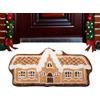 ccuzs Gingerbread House Mat, Gingerbread Welcome Mat, Winter Door Mat Christmas Welcome Mat, Gingerbread Mat, Soft Indoor Mat Outdoor Gingerbread Mat, Christmas Door Mat, Welcome Door Mat