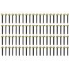 cyclingcolors 100x chiodi chiodini in acciaio con testa larga dorata in ottone fissaggio fotografie quadri ai muri decorativo, 2x25mm
